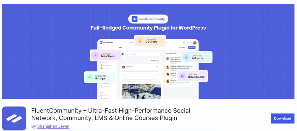 FluentCommunity, WordPress